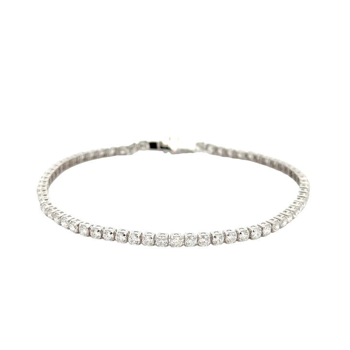 Diamond 2.56ctw Tennis Bracelet 18K White Gold