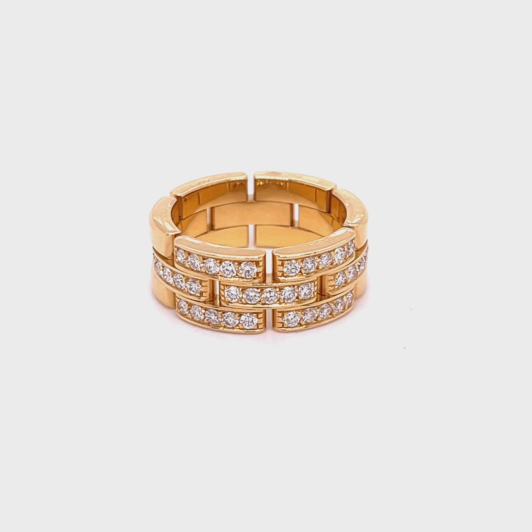 Cartier 18K Yellow Gold Panthere Bangle Bracelet